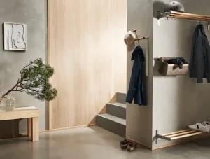 Essem Design Garderoben Und Kleiderbügel^Nostalgi Hutablage/Schuhregal, 100 cm, Birke - Weiß