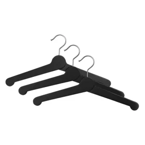 Essem Design Garderoben Und Kleiderbügel^Nostalgi Kleiderbügel, 3er-Set, schwarz