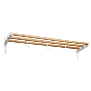 Essem Design Garderoben Und Kleiderbügel^Schuh-/Hutregal Nostalgi, 100 cm, eiche - weiß