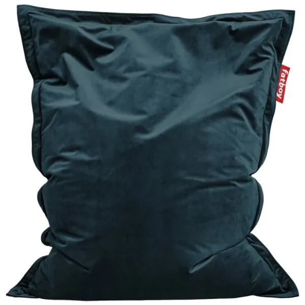 Woodnotes Sitzgelegenheiten-Fatboy Original Slim Velvet Recycled Sitzsack, Petrol