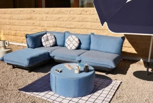 Fatboy Terrassenmöbel^Paletti Eckbank, Gewitterblau