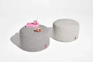 Fatboy Sitzgelegenheiten-Point Mingle Pouf, groß, Grid Stone