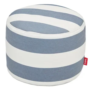 Fatboy Terrassenmöbel | Kissen^Point Outdoor Sitzkissen, gestreift, Ozeanblau