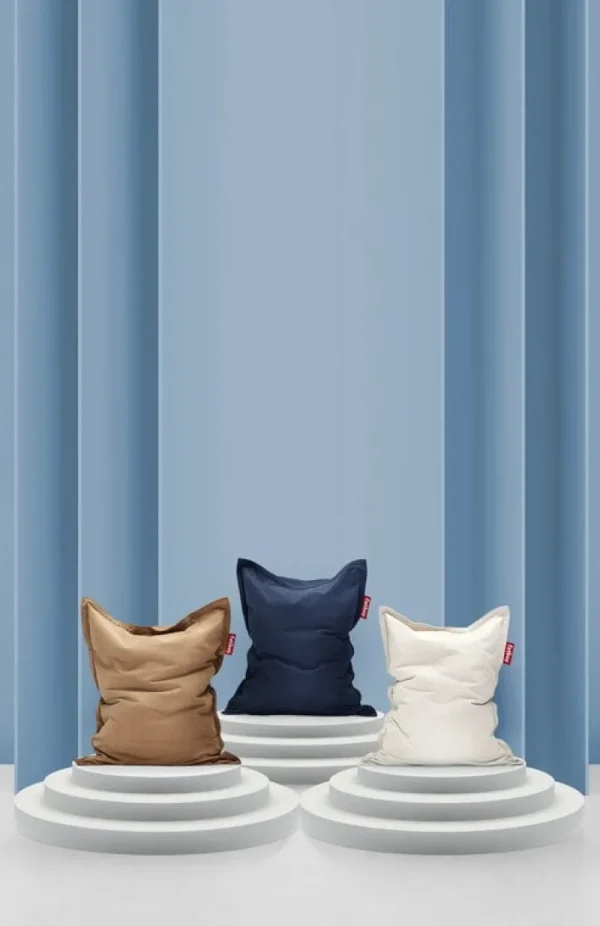 Vitra Sitzgelegenheiten-Fatboy Recycled Original Slim Cord Sitzsack, Teddybär