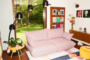 Northern Sofas Und Liegen-Fatboy Sumo Medium Sofa, Weave Bubble Pink