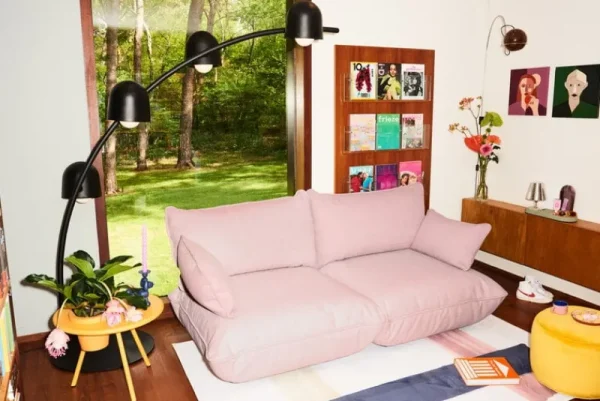 Northern Sofas Und Liegen-Fatboy Sumo Medium Sofa, Weave Bubble Pink