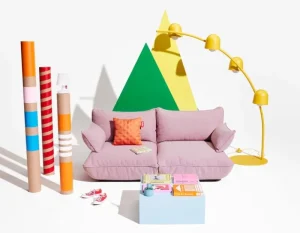 Northern Sofas Und Liegen-Fatboy Sumo Medium Sofa, Weave Bubble Pink