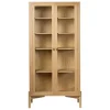 Lundia Aufbewahrungsmöbel-FDB Møbler A90 Boderne Vitrine, 178 cm, Eiche, lackiert