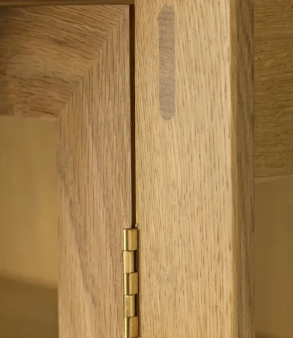 Lundia Aufbewahrungsmöbel-FDB Møbler A90 Boderne Vitrine, 178 cm, Eiche, lackiert