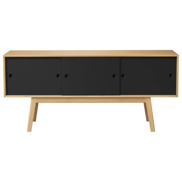 HAY Aufbewahrungsmöbel-FDB Møbler A85 Butler Sideboard, Eiche - Schwarz