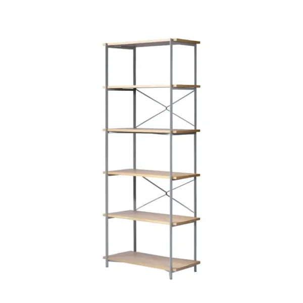 String Furniture Regale-FDB Møbler A91 Nordhavn Bücherregal, 85 x 182 cm, Eiche - Seidengrau