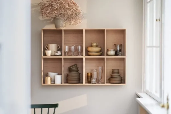 Montana Furniture Regale-FDB Møbler B98 Bücherregal, 54 × 32 x 36 cm, Eiche lackiert
