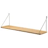 Kinder FDB Mu00f8bler Kinderzimmereinrichtung | Regale^FDB Møbler B145 Regal, 20 x 90 cm, Eiche lackiert - Grau