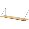Kinder FDB Mu00f8bler Kinderzimmereinrichtung | Regale^FDB Møbler B145 Regal, 20 x 90 cm, Eiche lackiert - Schwarz