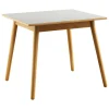 Fredericia Tische-FDB Møbler C35A Esstisch, 82 x 82 cm, Eiche – hellgraues Linoleum