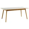 Audo Copenhagen Tische-FDB Møbler C35B Esstisch, 160 x 82 cm, Eiche – hellgraues Linoleum