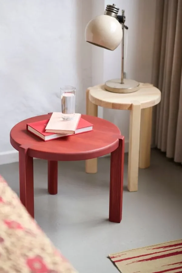 HAY Tische-FDB Møbler D108 Ragnsminde Couchtisch, 48 cm, Carmine Red