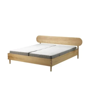 Skagerak Betten-FDB Møbler G30 Radius Bettgestell, 180 x 200 cm, Eiche geölt