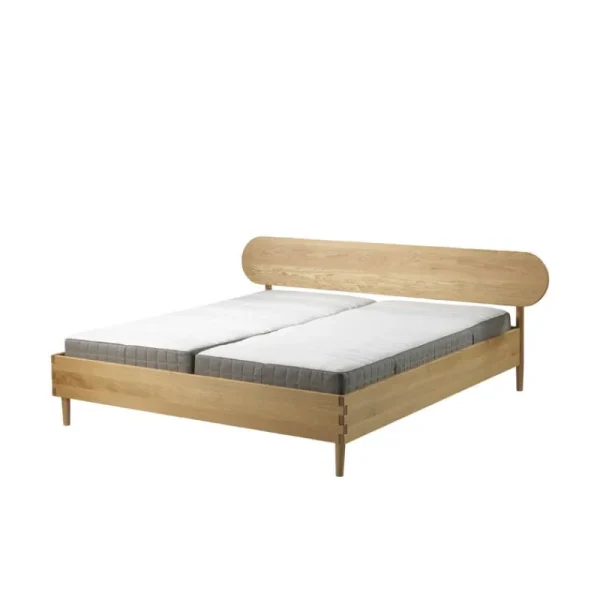 Skagerak Betten-FDB Møbler G30 Radius Bettgestell, 180 x 200 cm, Eiche geölt