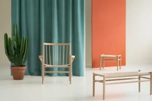 FDB Mu00f8bler Sitzgelegenheiten-FDB Møbler Hocker J83, Eiche lackiert