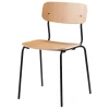 Essem Design Sitzgelegenheiten-FDB Møbler J182 Holmen Stuhl, Eichenfurnier