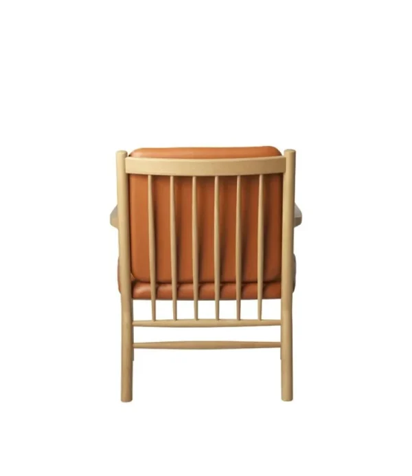 Emeco Sitzgelegenheiten-FDB Møbler J147 Loungesessel, Eiche - cognacbraunes Leder