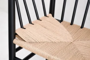 Normann Copenhagen Sitzgelegenheiten-FDB Møbler J81 Stuhl, Buche, Schwarz