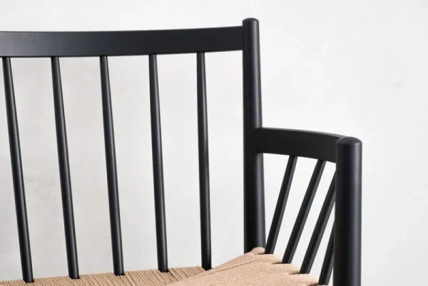 Normann Copenhagen Sitzgelegenheiten-FDB Møbler J81 Stuhl, Buche, Schwarz