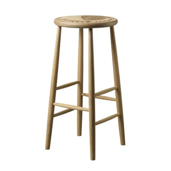 &Tradition Sitzgelegenheiten-FDB Møbler J165B Barhocker, 75 cm, Eiche Natur