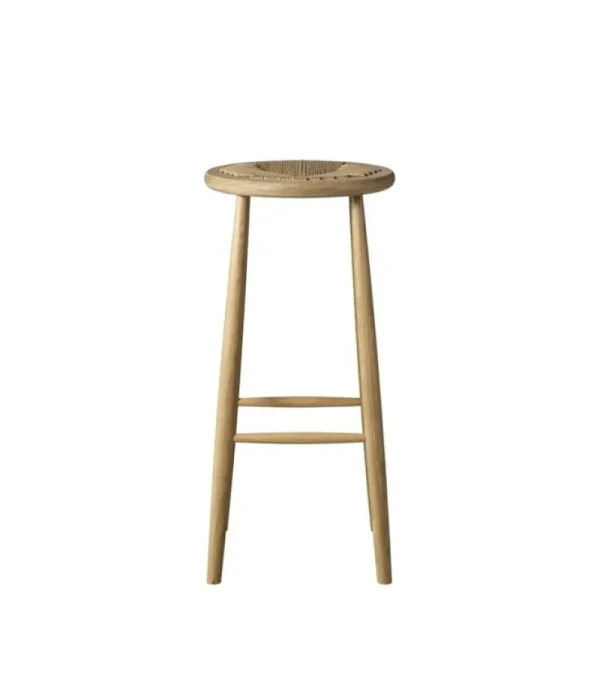 &Tradition Sitzgelegenheiten-FDB Møbler J165B Barhocker, 75 cm, Eiche Natur