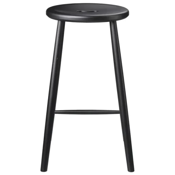 FDB Mu00f8bler Sitzgelegenheiten-FDB Møbler J27C Thekenhocker, 65 cm, Buche Schwarz