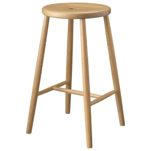 FDB Mu00f8bler Sitzgelegenheiten-FDB Møbler J27C Thekenhocker, 65 cm, Eiche lackiert