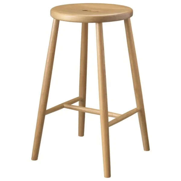 FDB Mu00f8bler Sitzgelegenheiten-FDB Møbler J27C Thekenhocker, 65 cm, Eiche lackiert