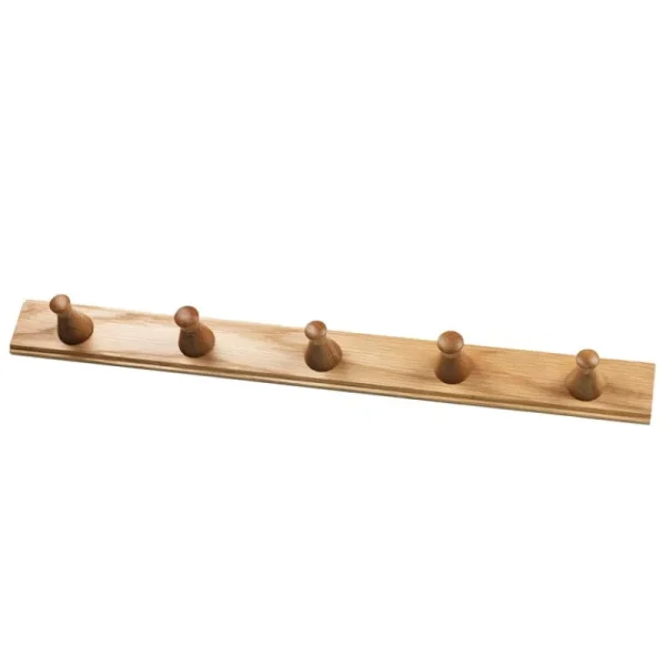 FDB Mu00f8bler Garderoben Und Kleiderbügel^FDB Møbler Q3 Allé Garderobenpaneele, 5 Haken, Eiche