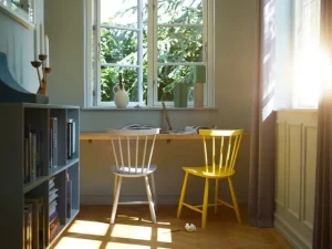 Normann Copenhagen Sitzgelegenheiten-FDB Møbler Stuhl J46, weiß