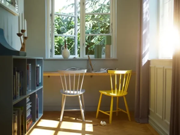 Normann Copenhagen Sitzgelegenheiten-FDB Møbler Stuhl J46, weiß