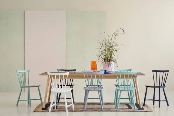 Normann Copenhagen Sitzgelegenheiten-FDB Møbler Stuhl J46, weiß