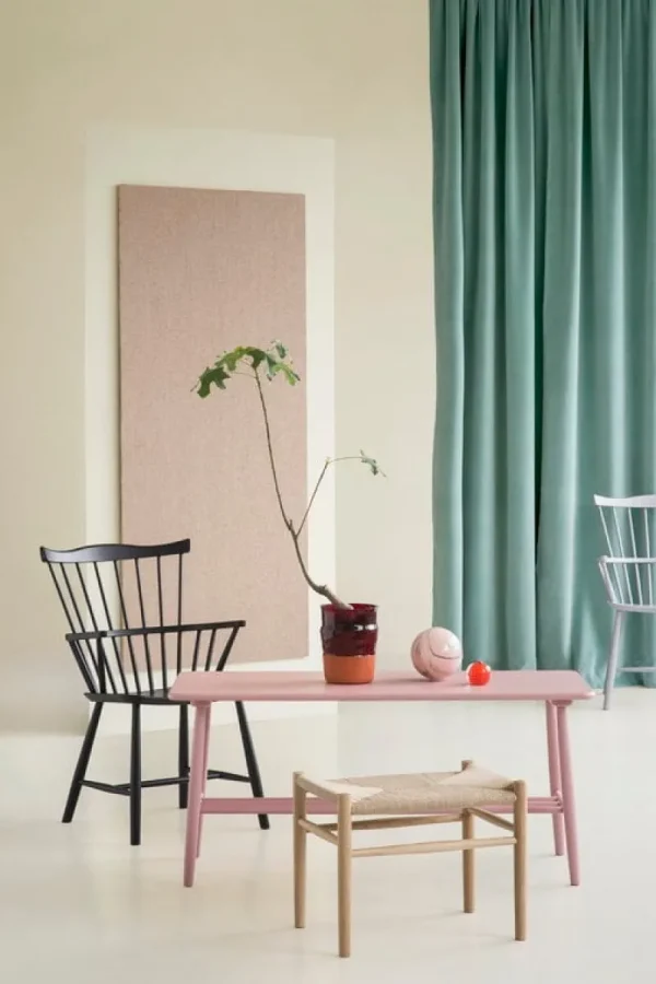 Vitra Sitzgelegenheiten-FDB Møbler Stuhl J52B, weiß