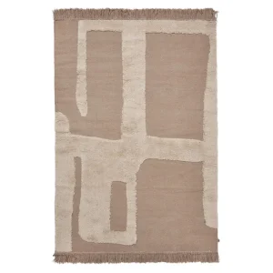 ferm LIVING Teppiche Und Läufer^Alley Wollteppich, 140 x 200 cm, Natur