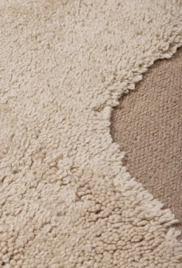 ferm LIVING Teppiche Und Läufer^Alley Wollteppich, 140 x 200 cm, Natur