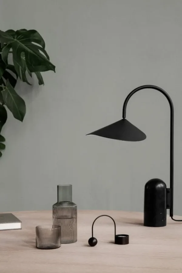 Jieldu00e9 Schreibtischlampen | Tischlampen-ferm LIVING Arum Tischleuchte, schwarz