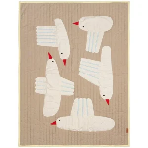 Kinder ferm LIVING Textilien Für Kinder | Decken Und Überwürfe^Bird Decke, gesteppt, 80 x 110 cm, Sand