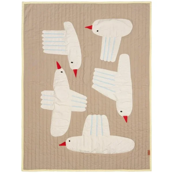 Kinder ferm LIVING Textilien Für Kinder | Decken Und Überwürfe^Bird Decke, gesteppt, 80 x 110 cm, Sand