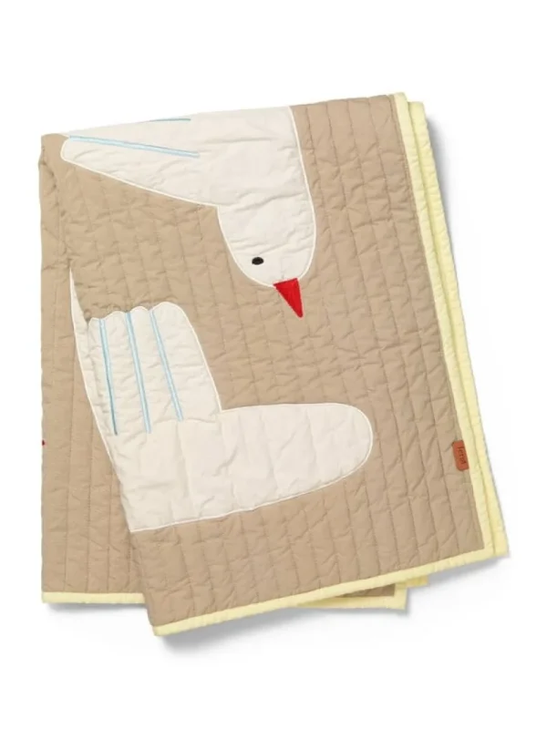 Kinder ferm LIVING Textilien Für Kinder | Decken Und Überwürfe^Bird Decke, gesteppt, 80 x 110 cm, Sand