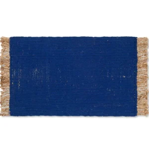 ferm LIVING Teppiche Und Läufer^Block Matte, 80 × 50 cm, Hellblau - Natur