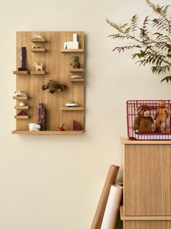 Kinder ferm LIVING Kinderzimmereinrichtung | Aufbewahrungsbehälter^Cala stapelbarer Korb, 2er-Set, poppy red