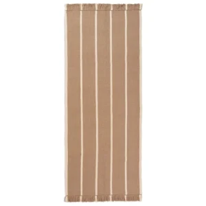 ferm LIVING Teppiche Und Läufer^Calm Kelim Läufer, 80 x 200 cm, dunkles Sandbeige - Cremeweiß