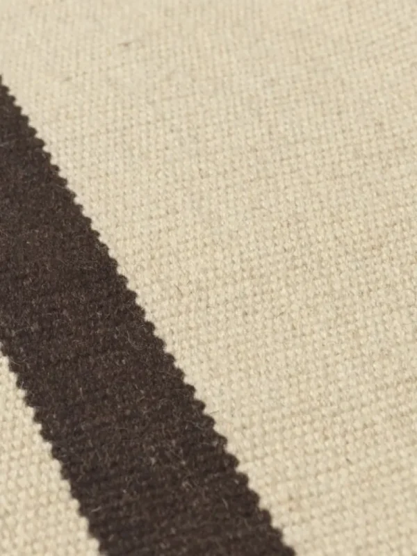 ferm LIVING Teppiche Und Läufer^Calm Kelim Läufer, 80 x 200 cm, Cremeweiß - Kaffeebraun