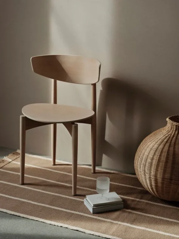 ferm LIVING Teppiche Und Läufer^Calm Kelim Läufer, 80 x 200 cm, dunkles Sandbeige - Cremeweiß