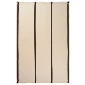 ferm LIVING Teppiche Und Läufer^Calm Kelim Teppich, 200 x 300 cm, Cremeweiß - Kaffeebraun